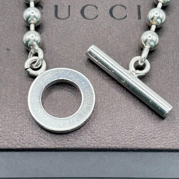 Gucci Sterling Silver Ball Chain #234607G11B - Picture 9 of 11
